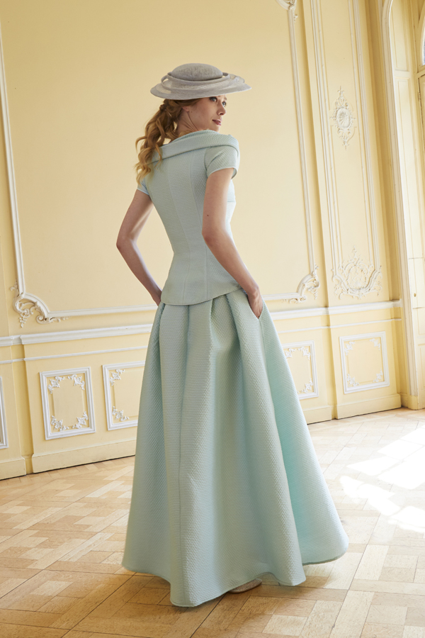 Elegante suitekledij in mintgroen