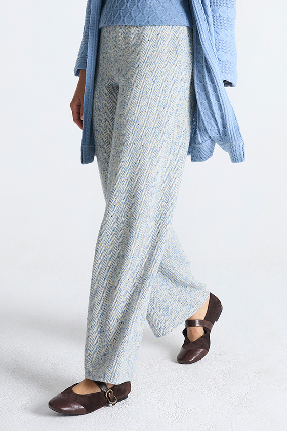 BOTA pantalon blauw chiné