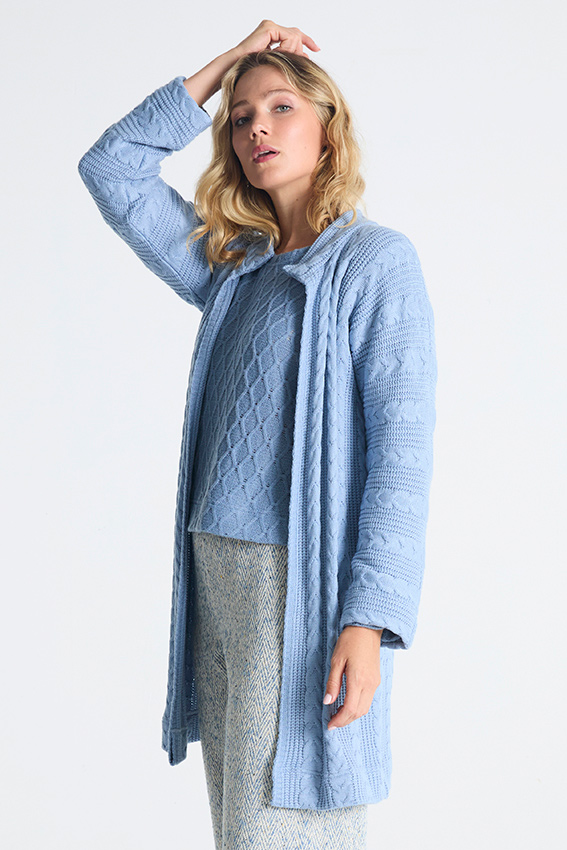 TRADY cardigan blauw
