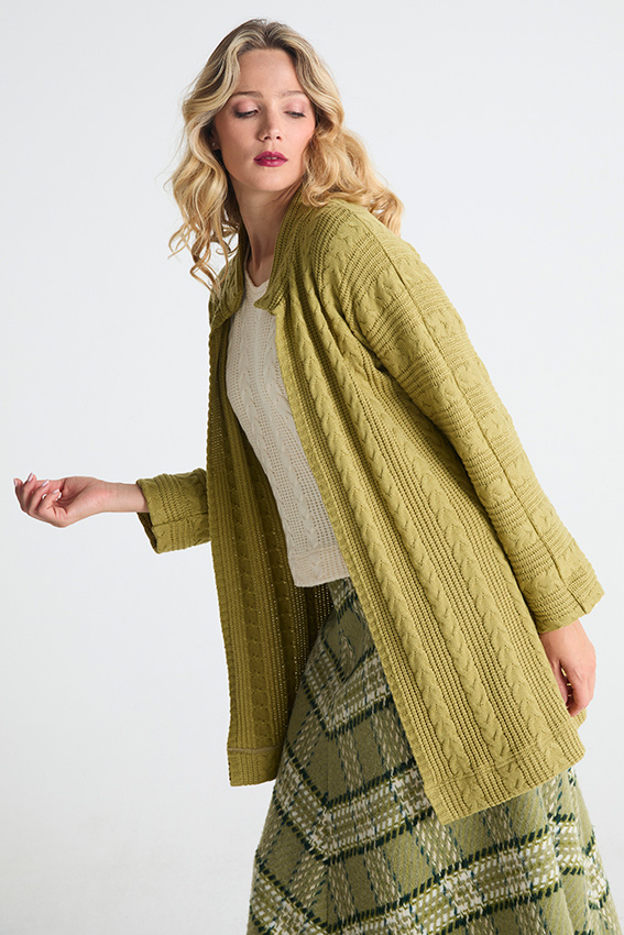 TRADY cardigan mosterd