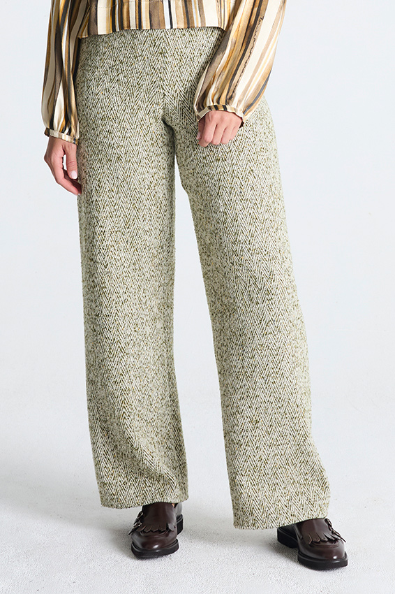 BOTA pantalon in kaki chiné